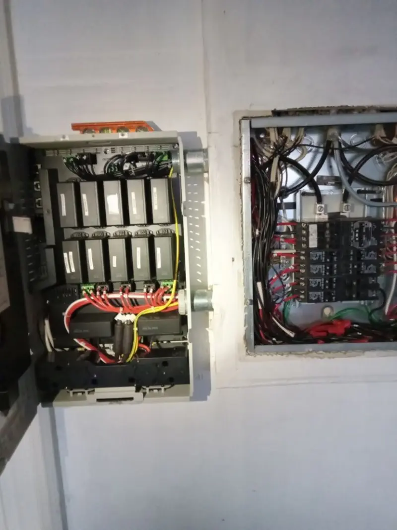 Electrical panel upgrade completed for Security Camera Wiring in Mountain House